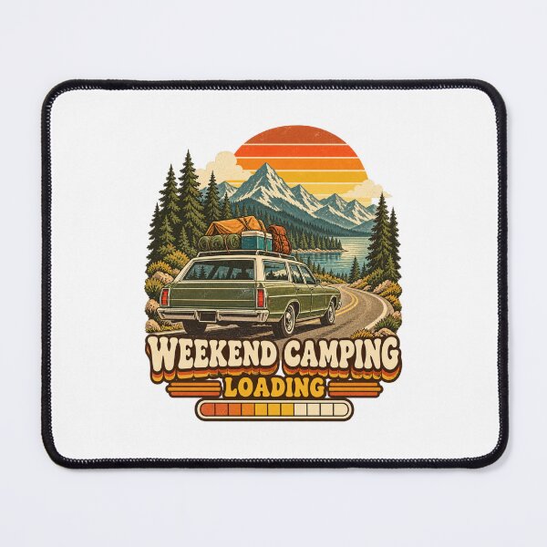 Item preview, Weekend Camping Loading – Vintage Station Wagon Road Trip designed and sold by urbinet.