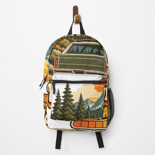 Item preview, Weekend Camping Loading – Vintage Station Wagon Road Trip designed and sold by urbinet.