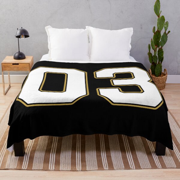Item preview, 03 | Jersey Number 03 | Shirt Number 03 (White / Gold) designed and sold by STUDIO-72.