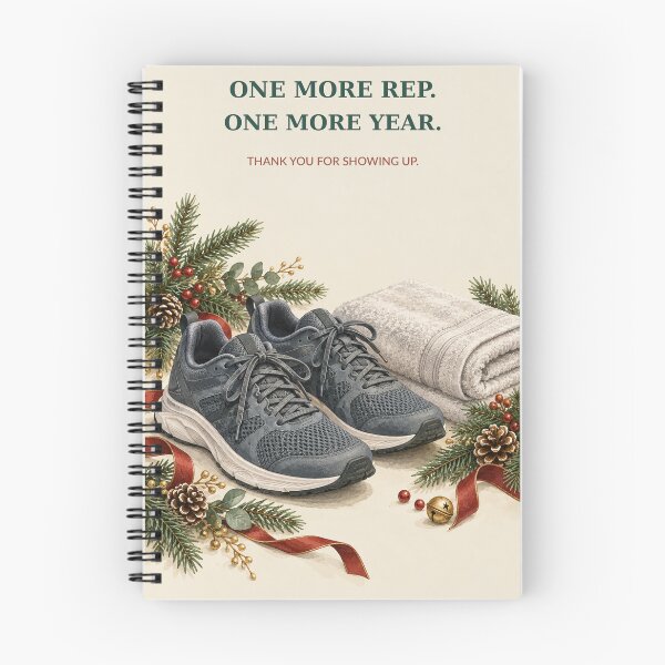 Item preview, Personal Trainer Christmas Thank You Card – One More Rep designed and sold by astersgraphics.
