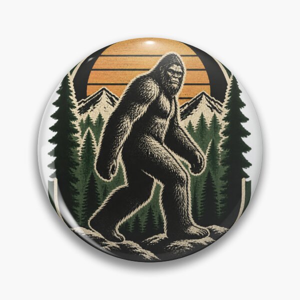 Item preview, Infrared Bigfoot Illustration with Mysterious Forest Background designed and sold by wakandaforeva11.