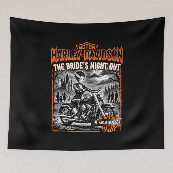 Item preview, Gothic Biker Bride Halloween Motorcycle Horror designed and sold by Lycheelich.