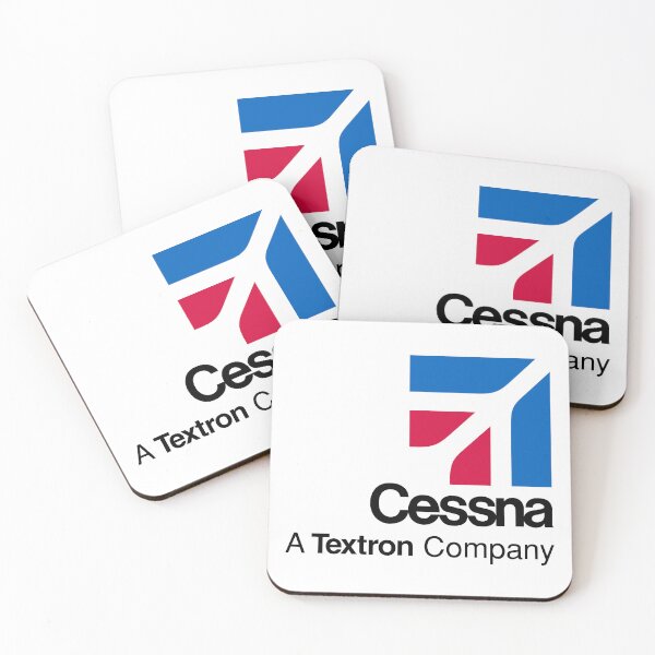 Item preview, Cessna Logo - Blue and Red Geometric Symbol with Black Wordmark, A Textron Company Aircraft Brand designed and sold by Bluediamond99.