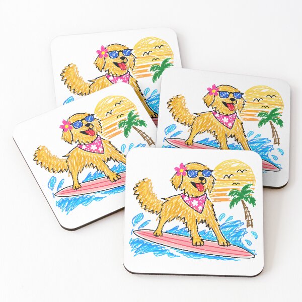 Item preview, Stoked Surf Dog designed and sold by karamram.
