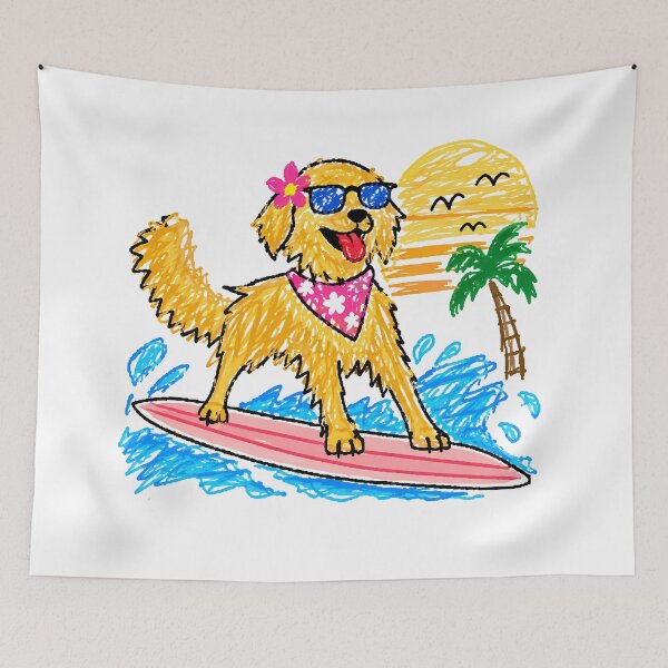 Item preview, Stoked Surf Dog designed and sold by karamram.