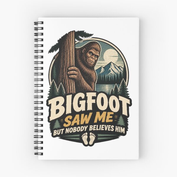 Item preview, Funny Sasquatch Yeti Bigfoot Saying 'Saw Me But Nobody Believes Him' Humorous Design designed and sold by wakandaforeva11.