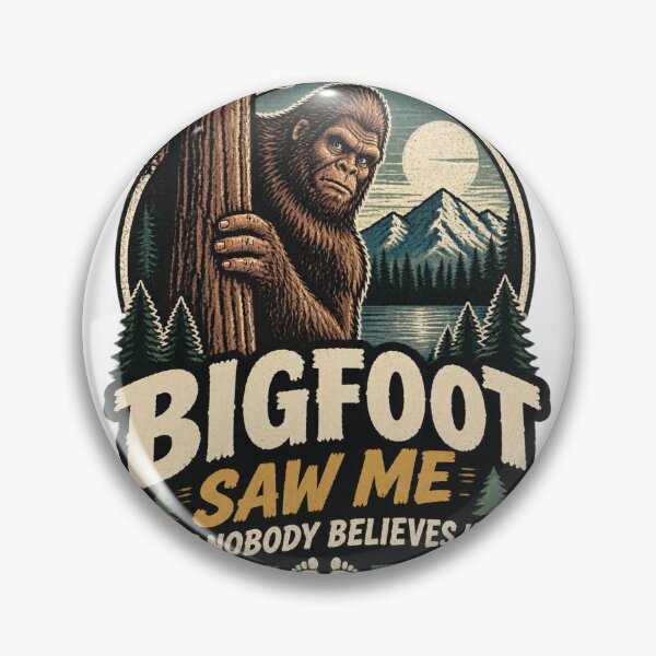 Item preview, Funny Sasquatch Yeti Bigfoot Saying 'Saw Me But Nobody Believes Him' Humorous Design designed and sold by wakandaforeva11.