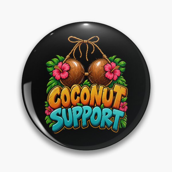 Item preview, Coconut Bra Hawaiian Funny Party Hawaii Design designed and sold by DarkRelicStudio.