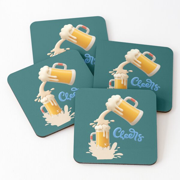 Item preview, 3D Cheers Beer Mug Art Print designed and sold by tinkeybabes.