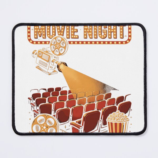 Item preview, Movie Night Vintage Cinema | Retro Film Projector Design designed and sold by yahya tougui.