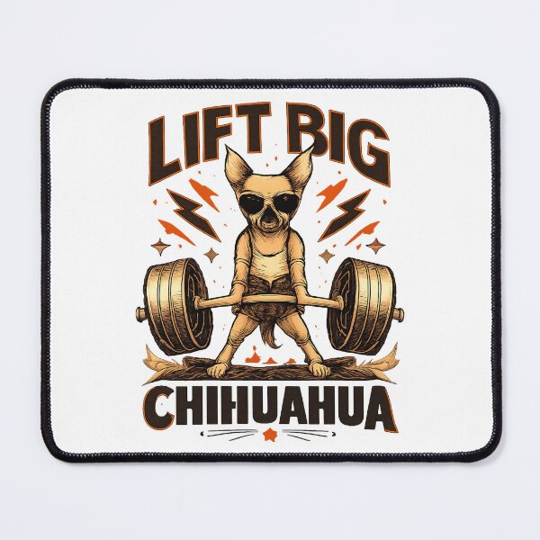 Item preview, Cute Chihuahua Lifting Weights Design for Dog Lovers and Fitness Enthusiasts designed and sold by Tom-N.