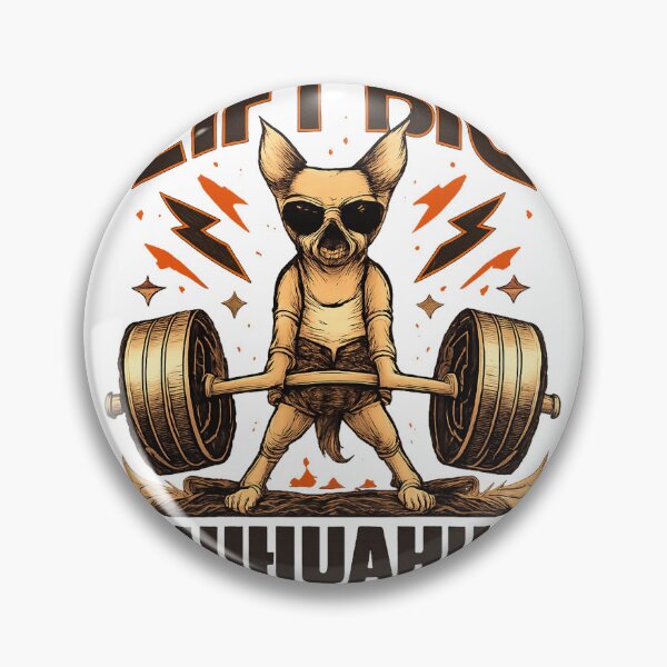 Item preview, Cute Chihuahua Lifting Weights Design for Dog Lovers and Fitness Enthusiasts designed and sold by Tom-N.