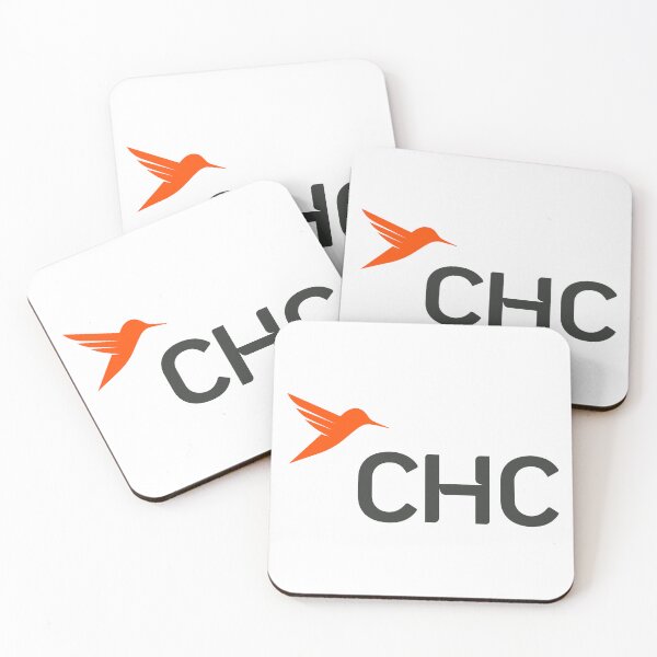 Item preview, CHC Helicopter Logo - Orange Hummingbird Emblem with Dark Gray CHC Lettering, Rotorcraft Services Brand designed and sold by Bluediamond99.