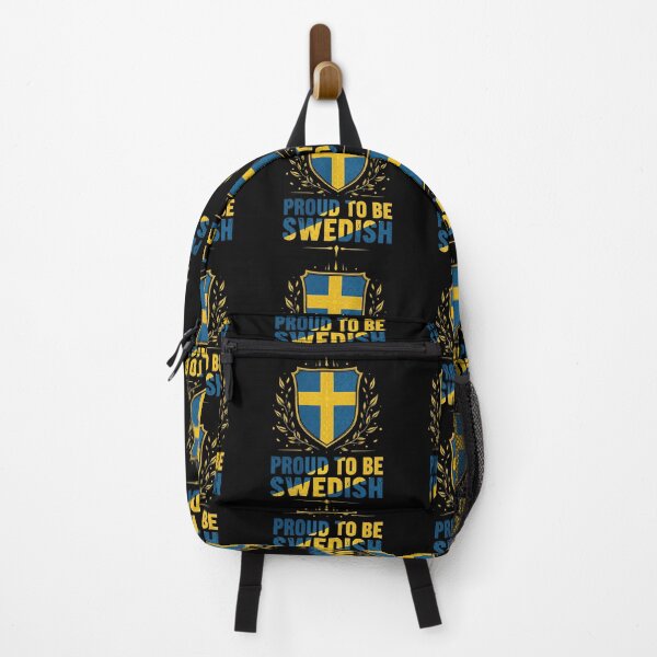 Item preview, Proud to Be Swedish - Nordic Cross Shield with Laurel Wreath designed and sold by Lucid Dream Pixel.