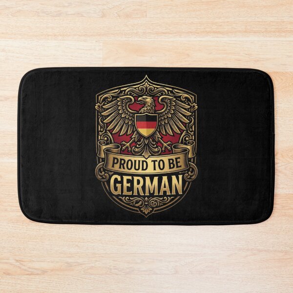 Item preview, Proud to Be German - Imperial Eagle Crest in Black Red and Gold designed and sold by Lucid Dream Pixel.