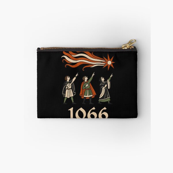 Item preview, The Omen of 1066 Medieval Figures Pointing at Hailey Comet designed and sold by InkwellOddity.