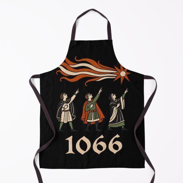 Item preview, The Omen of 1066 Medieval Figures Pointing at Hailey Comet designed and sold by InkwellOddity.