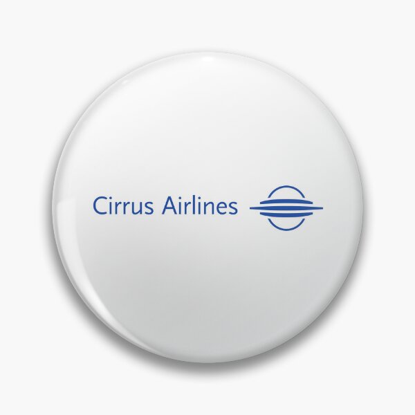 Item preview, Cirrus Airlines Logo - Blue Wordmark with Globe and Wing Symbol, Regional Airline Brand Identity designed and sold by Bluediamond99.