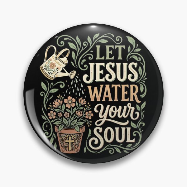 Item preview, Let Jesus Water Your Soul, Faith Gardening Inspirational Botanical Design, Funny Christian Plant Lover Gift designed and sold by Im-Ara.