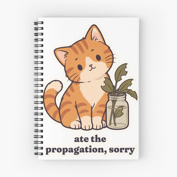 Item preview, Orange Cat Ate the Propagation Plant Hoarder designed and sold by OuqCreations.