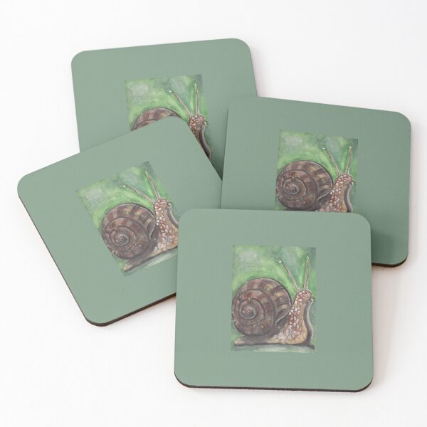 Item preview, Snail On The Run Art Prints Posters Wall Art Magnet Home Coffee Cup Decoration TShirt Stationary Notebook Magnet Hat Kitchen Work School Office Redbubble Shop designed and sold by Saritas Boutique Shop.