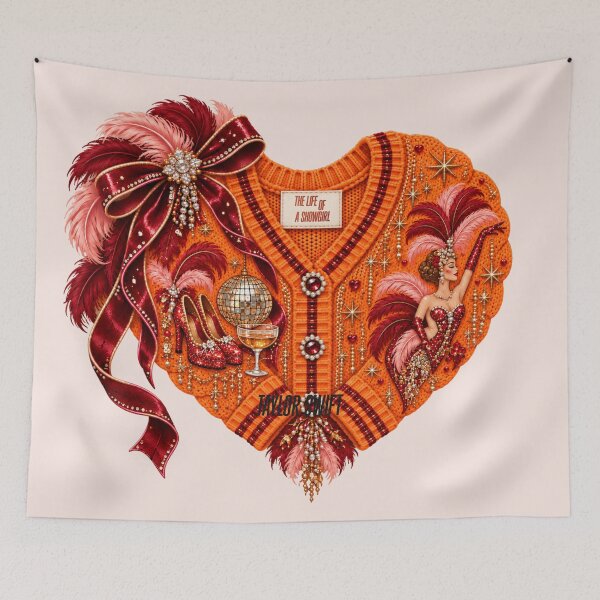 Item preview, Copy of TLOAS showgirl cardigan heart design designed and sold by taylorvinyls.