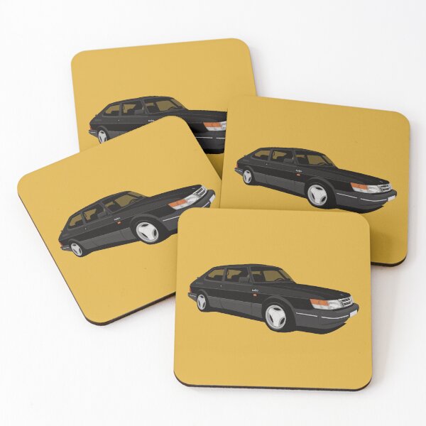 Item preview, Black Saab 900 Turbo 16 Aero designed and sold by knappidesign.