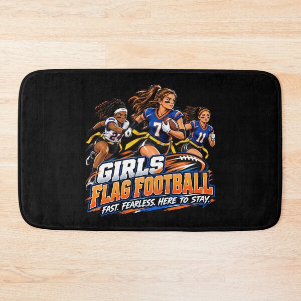 Item preview, Girls Flag Football — Fast. Fearless. Here to Stay designed and sold by signshirtz.