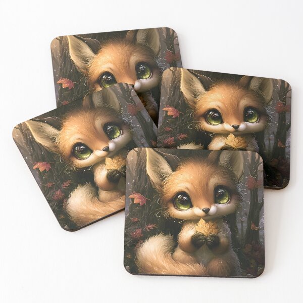 Item preview, Autumn Fox – Whimsical Woodland Animal Art designed and sold by InkAndGloom.