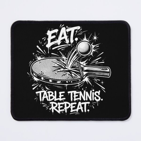 Item preview, Eat Sleep Ping Pong Repeat - Vintage Table Tennis Playe designed and sold by Love is beautiful. .