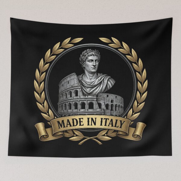Artikelvorschau, Made in Italy Roman Colosseum - Vintage Laurel Wreath Design entworfen und verkauft von Lucid Dream Pixel.