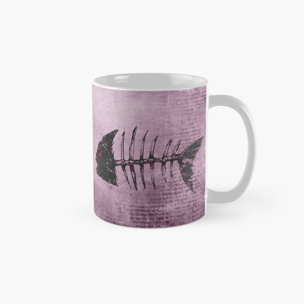 Item preview, Piranha Skeleton Fish Bones Pink Grunge Distressed Punk designed and sold by Ghoul Enterprises.