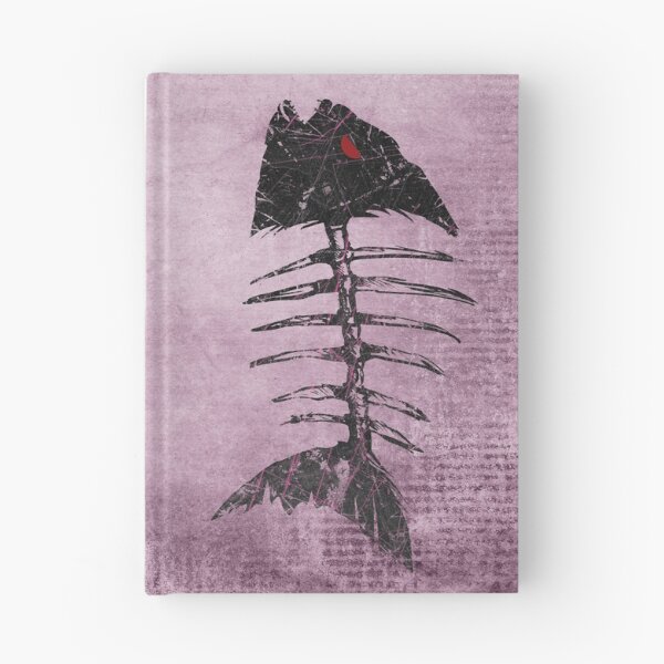 Item preview, Piranha Skeleton Fish Bones Pink Grunge Distressed Punk designed and sold by Ghoul Enterprises.