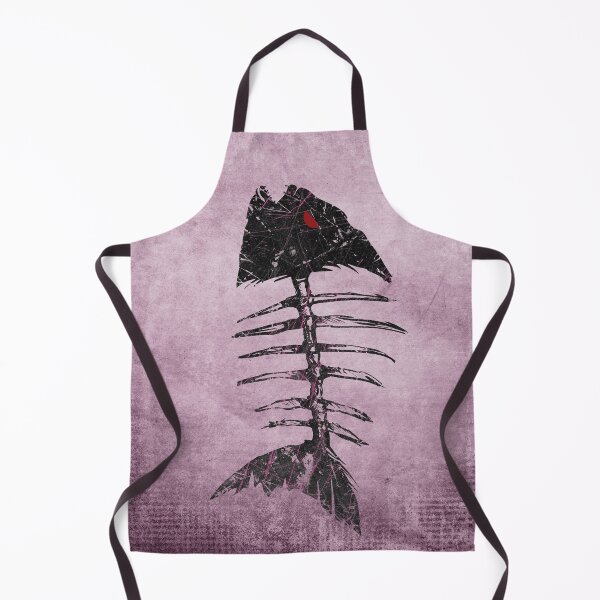 Item preview, Piranha Skeleton Fish Bones Pink Grunge Distressed Punk designed and sold by Ghoul Enterprises.