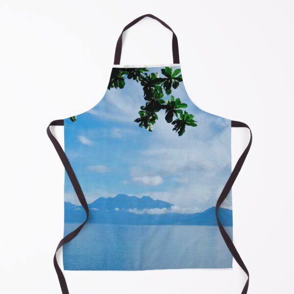 Item preview, Blue Coastal Mountain View Across Calm Ocean designed and sold by Luxxe87.