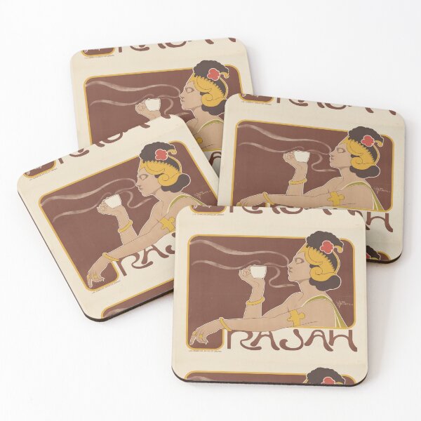 Item preview, Rajah Coffee Advertisement Brussels 1897 designed and sold by artofuniverse.