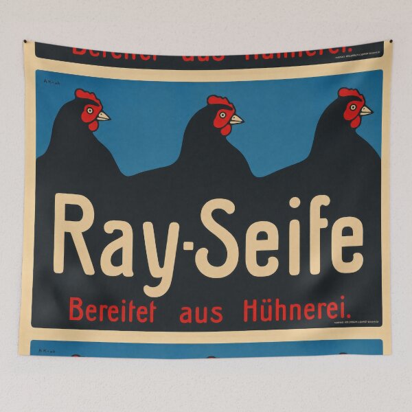 Item preview, Ray-Seife Soap Advertisement Three Hens designed and sold by artofuniverse.