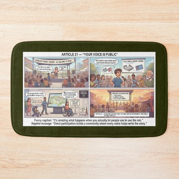 Item preview, Your voice counts: Citizen participation actively shapes the community designed and sold by Mianku | Für das Leben.