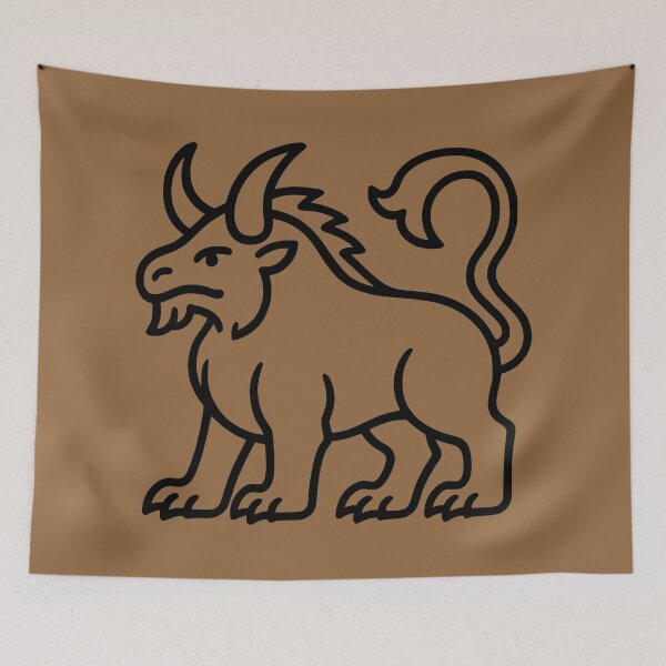 Item preview, Behemoth — Medieval Biblical Beast Sigil Fantasy Heraldry Mythical Creature Art designed and sold by Amplify-n-Co.