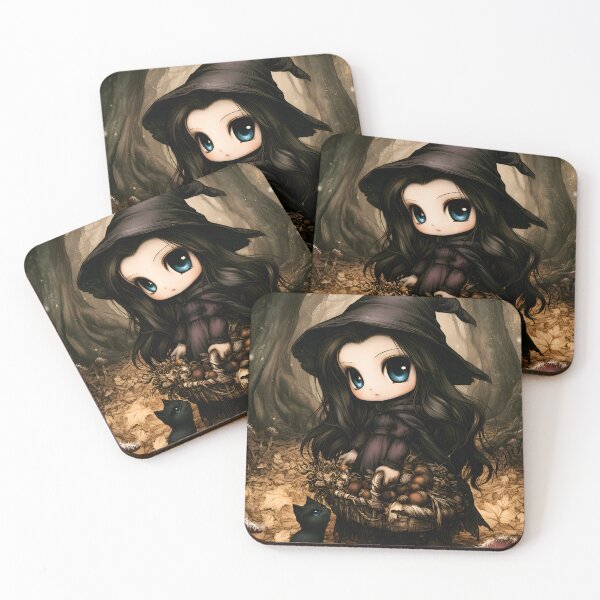 Item preview, Mushroom Witch – Whimsical Woodland Magic designed and sold by InkAndGloom.