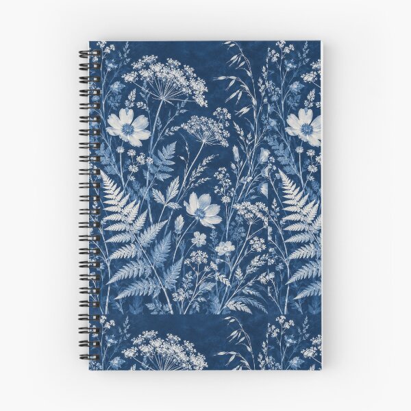 Item preview, Midnight Herbarium – Indigo Cyanotype Wildflower Phone Case designed and sold by astersgraphics.