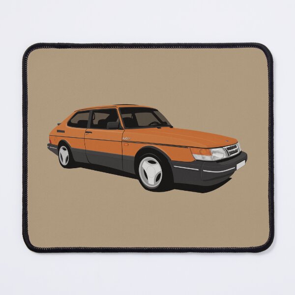 Item preview, Retro Orange Saab 900 Turbo 16 Aero designed and sold by knappidesign.