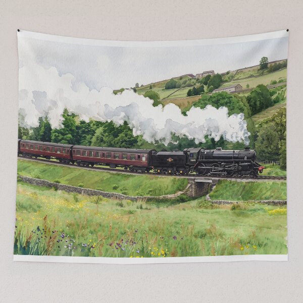 Item preview, Keighley and Worth Valley Railway Steam Train - BR Standard Class 4 75078 designed and sold by ArtworkNorth.
