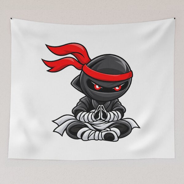 Item preview, Chibi Ninja Meditation – Zen Black Ninja designed and sold by Chibi Ninja Squad.