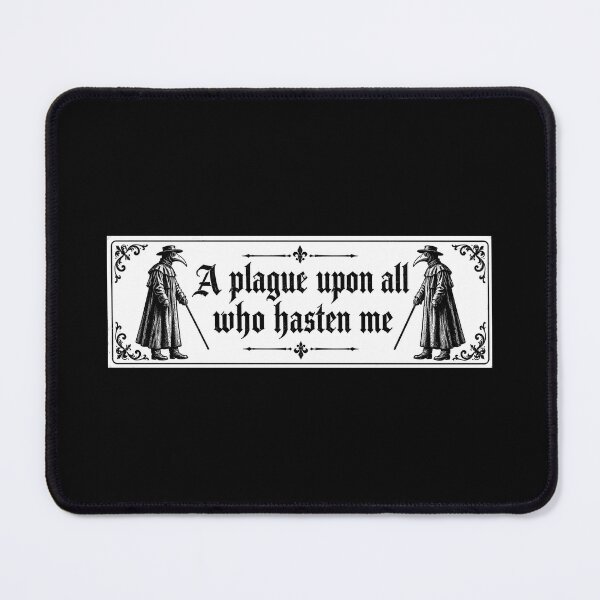 Item preview, Medieval Plague Doctor Bumper A Plague Upon All Who Hasten Me designed and sold by SULALA-cats.