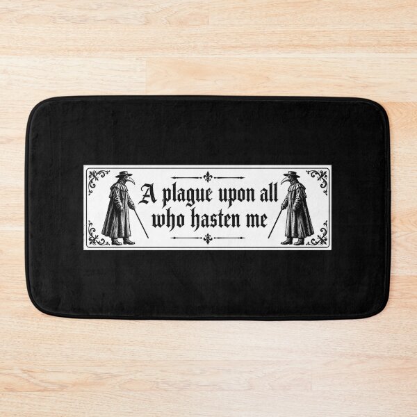 Item preview, Medieval Plague Doctor Bumper A Plague Upon All Who Hasten Me designed and sold by SULALA-cats.