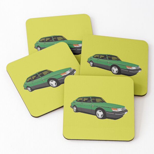 Item preview, Green Saab 900 Turbo Aero designed and sold by knappidesign.