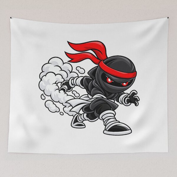 Item preview, Chibi Ninja Smoke Bomb Escape – Black Ninja designed and sold by Chibi Ninja Squad.