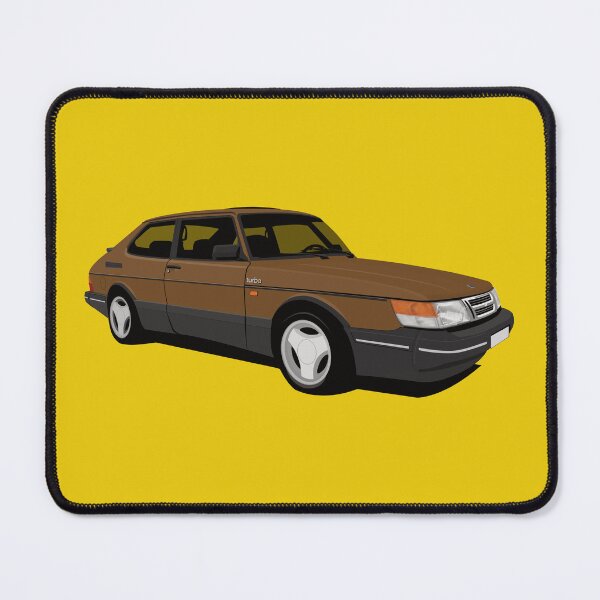Item preview, Retro Brown Saab 900 Turbo 16 Aero designed and sold by knappidesign.