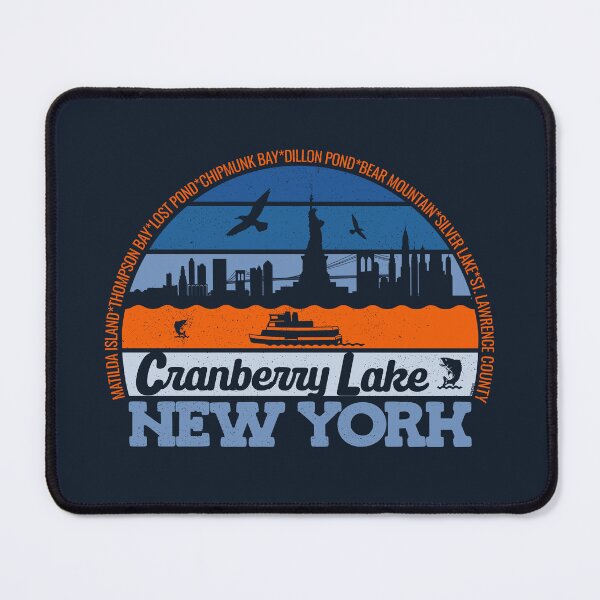 Item preview, Cranberry Lake New York Sunset Retro Vintage Local Pride Logo designed and sold by CRHPOD20.
